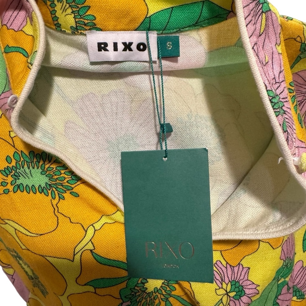 Rixo Lolita Dress in 60s Floral ☀️🍊🌸🍀 - Picture 6 of 14